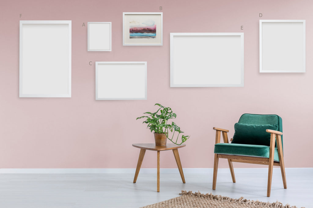 120x80 kulmikas valkoinen virtiinikehys  (520-1)